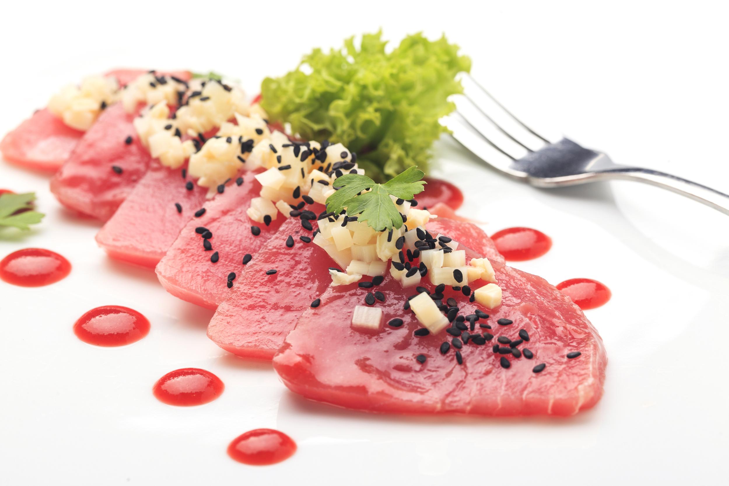Hotel Regal Pacific Santiago Eksteriør bilde Tuna sashimi